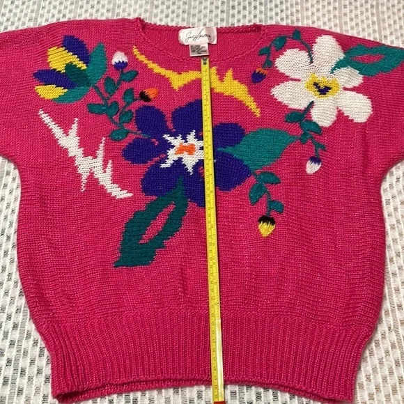 Vintage 80s Jaclyn Smith Knit Pink Sweater - Picture 15 of 16